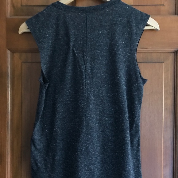 ⭐️ charcoal gray owl tank top - Picture 2 of 2